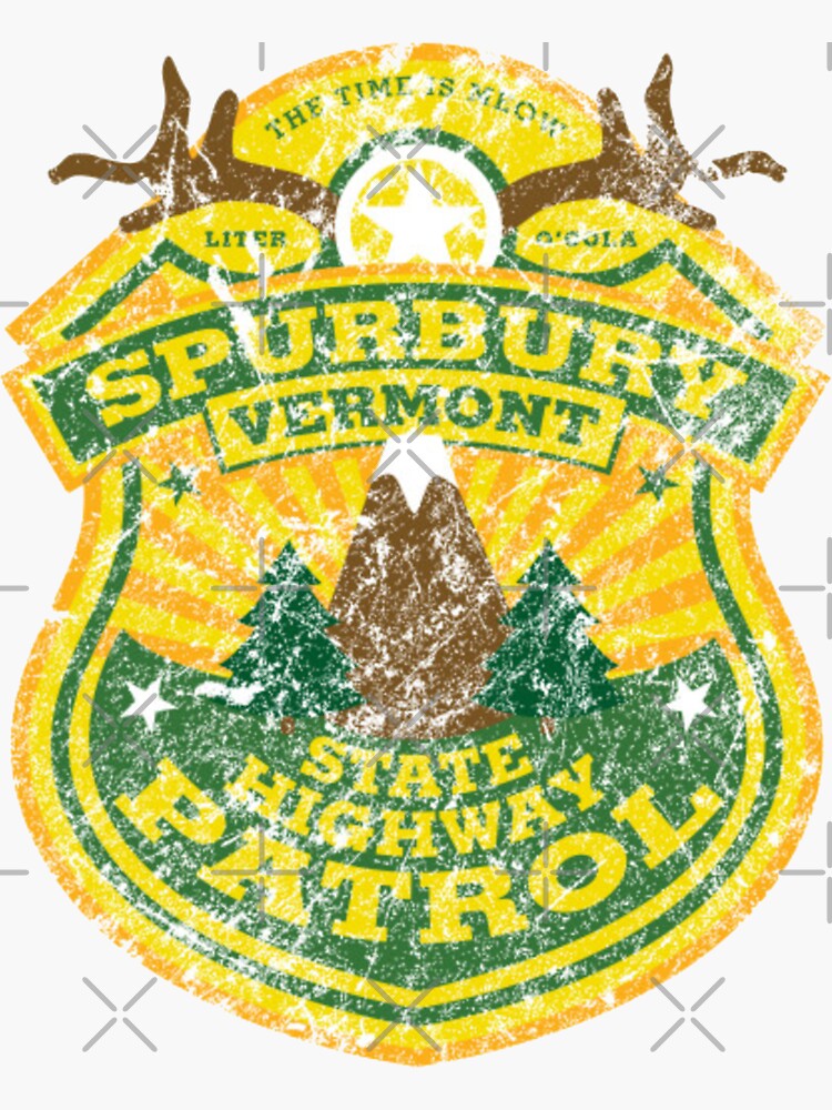 Spurbury State Highway Patrol Vermont Sticker For Sale By Kdpearce1