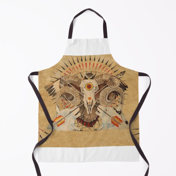 Item preview, native american buffalo skull sun to the circle of life designed and sold by OctocupShop.