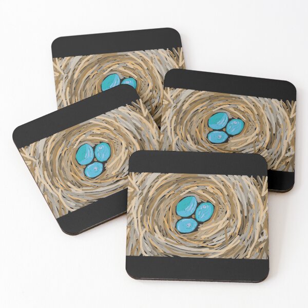 Item preview, Blue eggs in a nest designed and sold by janicerafael.