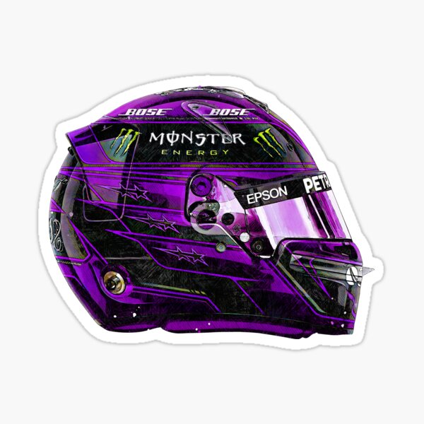 Casque Crash Lewis Hamilton Mercedes-AMG Petronas F1 2020 Sticker