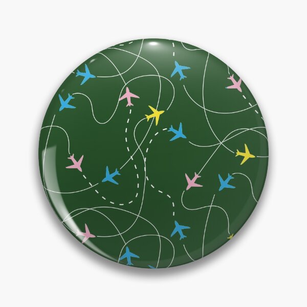 Item preview, Busy Airspace - Emerald Green / Pastel designed and sold by JumpSeatDesign.
