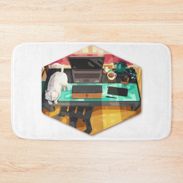 Item preview, Simple workstation with cat designed and sold by DeoDude.