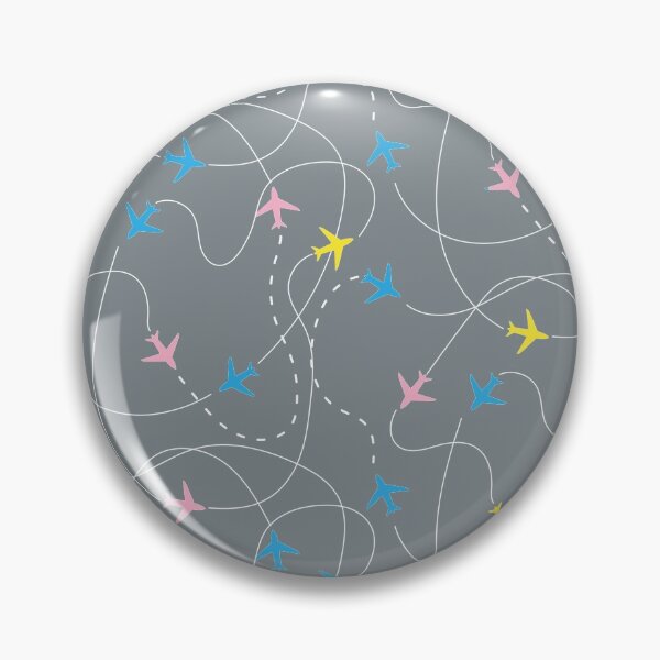 Item preview, Busy Airspace - Gray / Pastel designed and sold by JumpSeatDesign.
