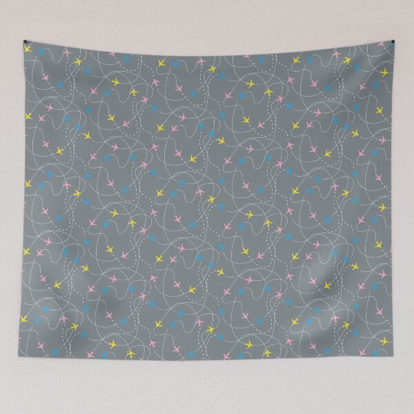 Item preview, Busy Airspace - Gray / Pastel designed and sold by JumpSeatDesign.