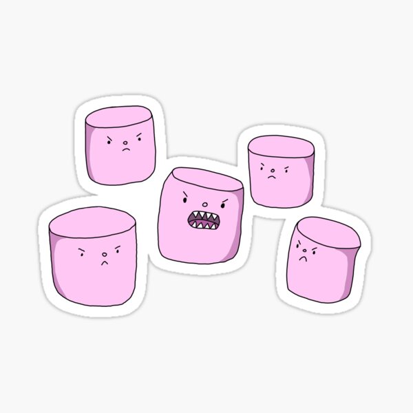 Summer Camp Island Marshmallows Sticker