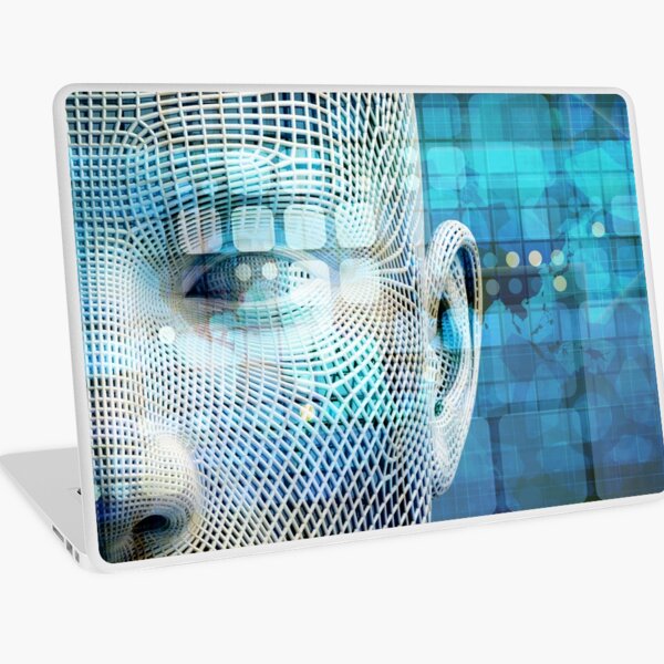 Data Science Machine Learning with Brain Technology Laptop Skin