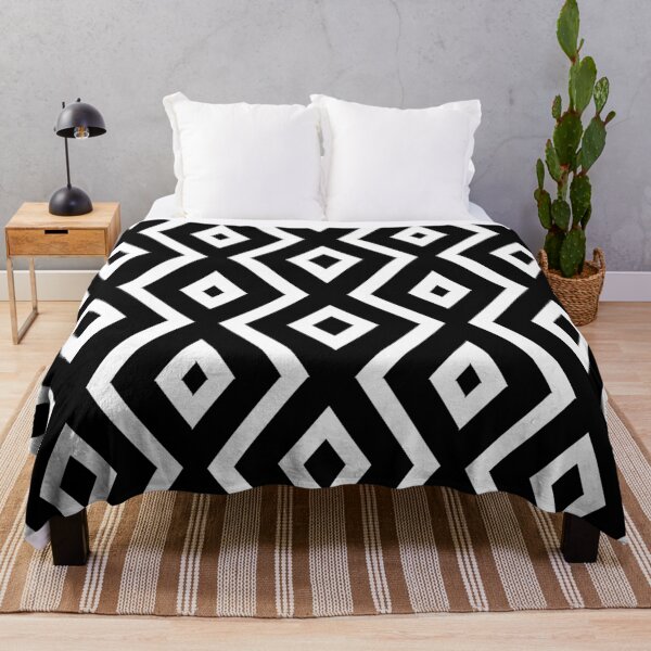Item preview, Black and White Diamond Shape Pattern  designed and sold by LifestylePrints.