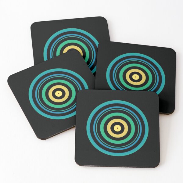 Item preview, Blue and Black Rings designed and sold by Heidi Baldwin.