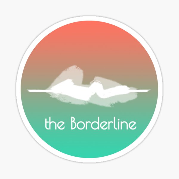 Borderline Logo Sticker
