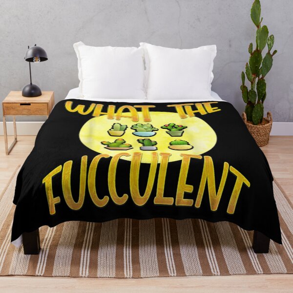 Item preview, What the Fucculent Gardening Cactus Succulents Retro Vintage  designed and sold by NoelBourke.