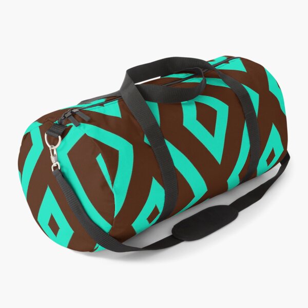 Item preview, Teal and Brown Diamond Shape Pattern  designed and sold by LifestylePrints.