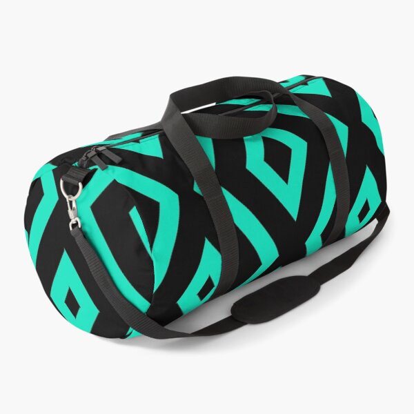 Item preview, Teal and Black Diamond Shape Pattern designed and sold by LifestylePrints.