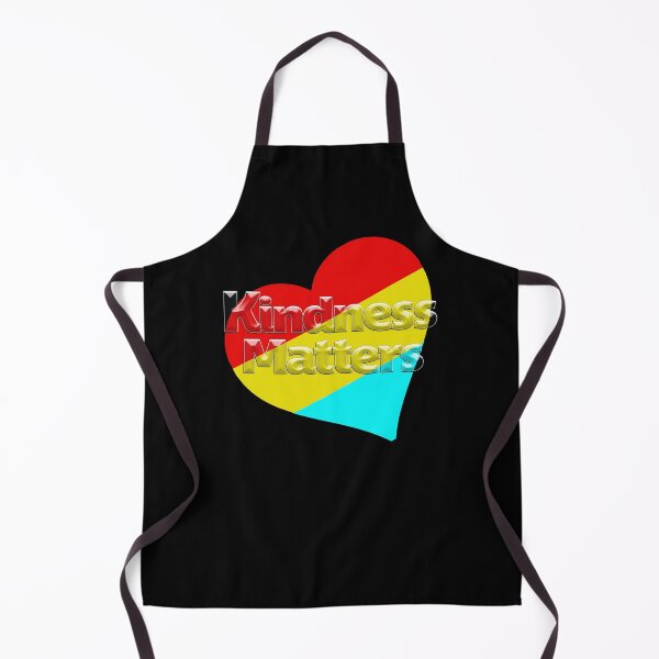 Item preview, Tri-colored heart or can also be a pattern with the text Kindness Matters designed and sold by With My Hands By K.