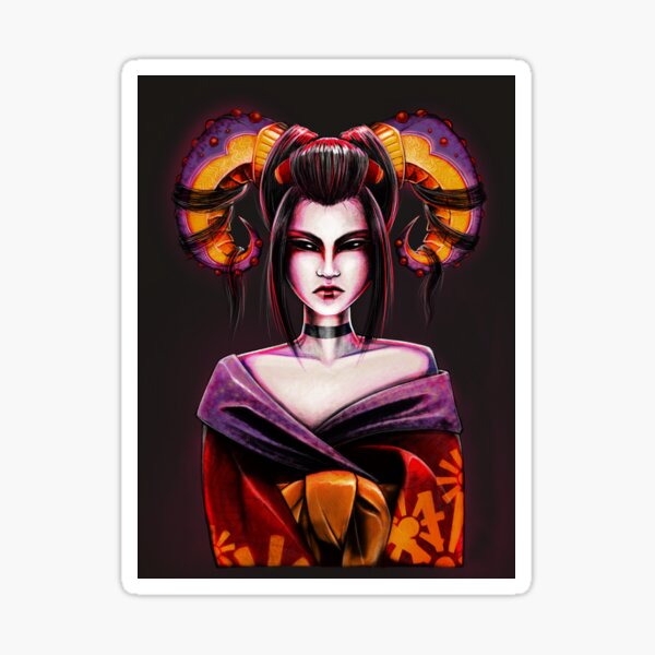 Demon lady Sticker