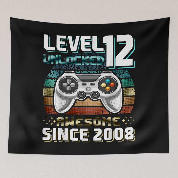 Item preview, Level 12 Unlocked Awesome 2008 Video Game 12th Birthday Gift  designed and sold by DarrinLindstrom.