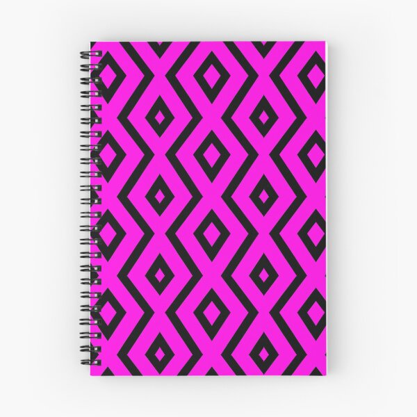 Item preview, Black and Pink Diamond Shape Pattern  designed and sold by LifestylePrints.