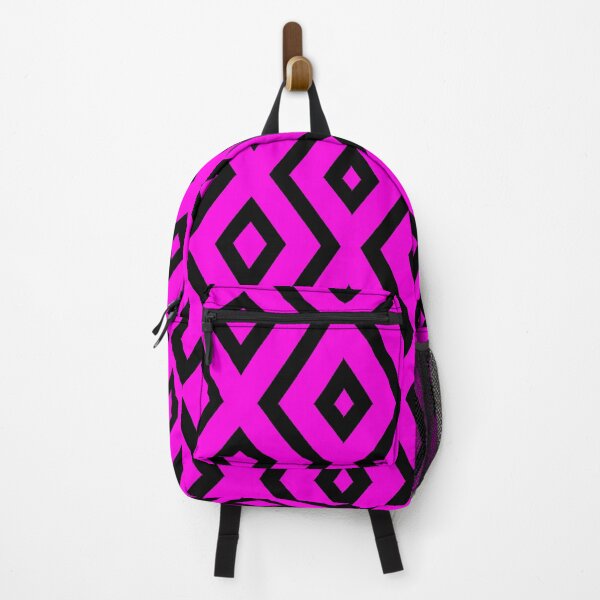 Item preview, Black and Pink Diamond Shape Pattern  designed and sold by LifestylePrints.