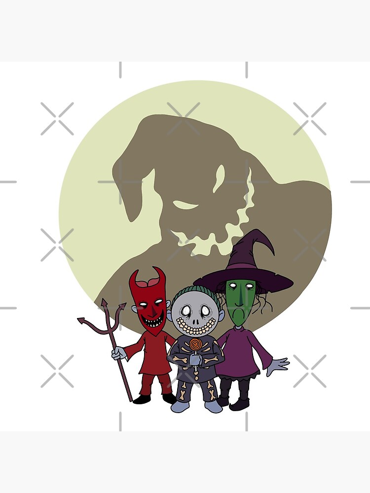 "Shock, Lock, Barrel & Oogie Boogie" Poster for Sale by DesignedByBecca Redbubble