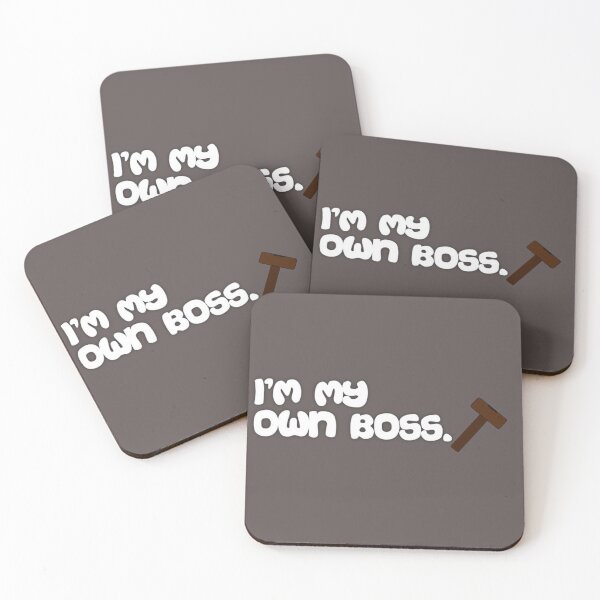 Item preview, I am my own boss. designed and sold by Moltotal.