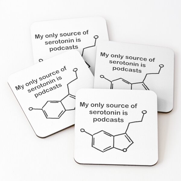 Item preview, Serotonin and Podcasts  designed and sold by NeuroNotes.