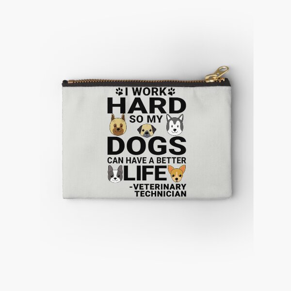 Item preview, Veterinary Technician Dog Love Quotes Work Hard Dogs Lover Gift Shop for Men and Women designed and sold by rukia020290.