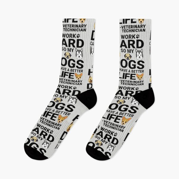 Item preview, Veterinary Technician Dog Love Quotes Work Hard Dogs Lover Gift Shop for Men and Women designed and sold by rukia020290.