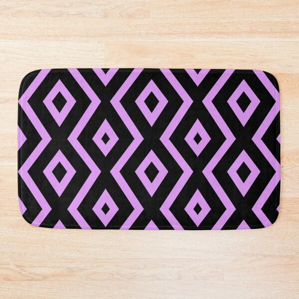 Item preview, Black and Purple Diamond Shape Pattern  designed and sold by LifestylePrints.