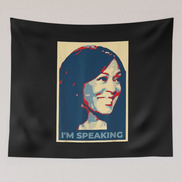 Aperçu de l'œuvre Je parle Kamala Harris Quote VP Débat 2020 Poster créée et vendue par lylehoa.