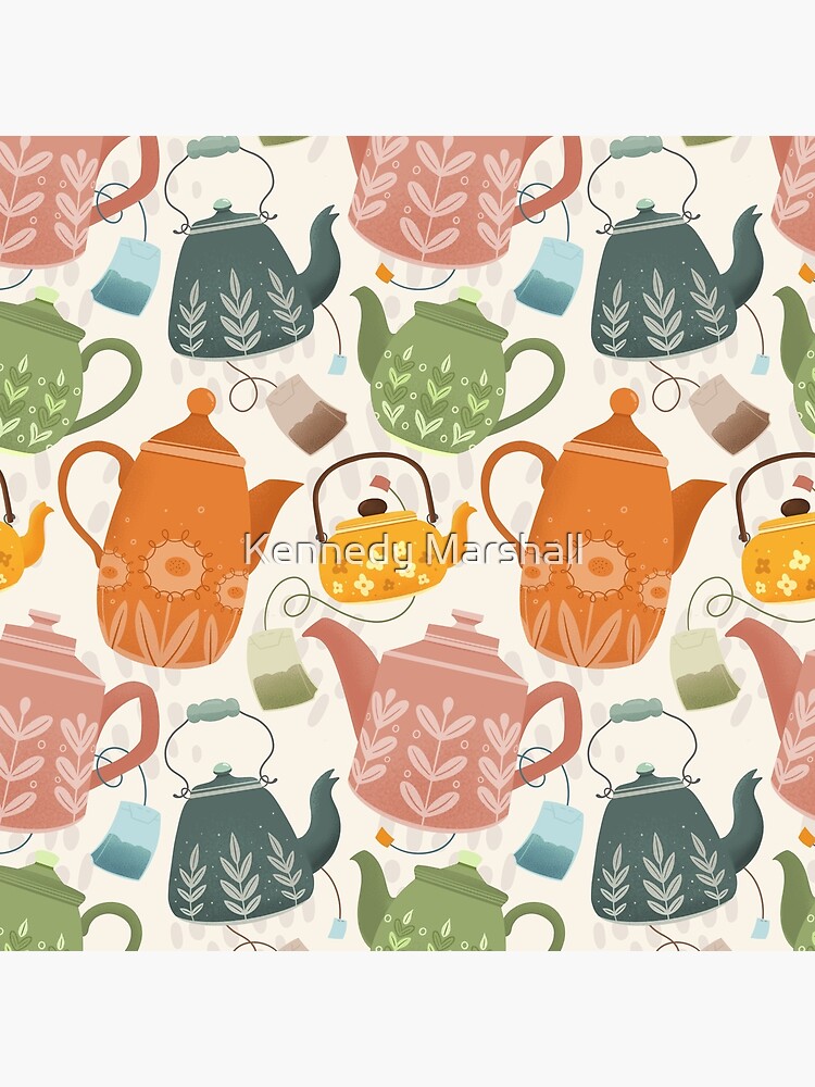 Floral Teapots by KennedyMArt