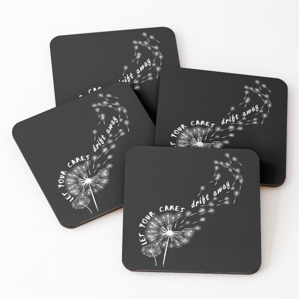 Item preview, dandelion gift idea for gardening and nature lovers let your cares drift away designed and sold by CareShare Design.