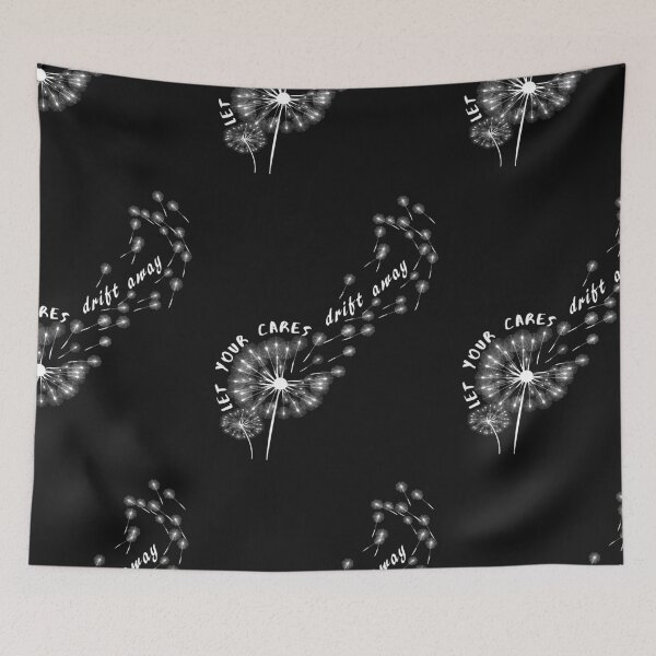 Item preview, dandelion gift idea for gardening and nature lovers let your cares drift away designed and sold by CareShare Design.