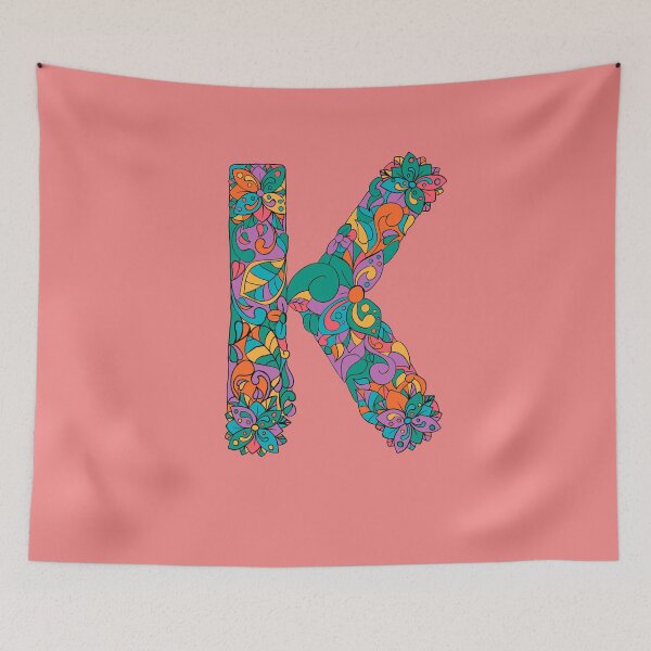 Item preview, Letter K Monogram personalized name print  designed and sold by melbournegirl.