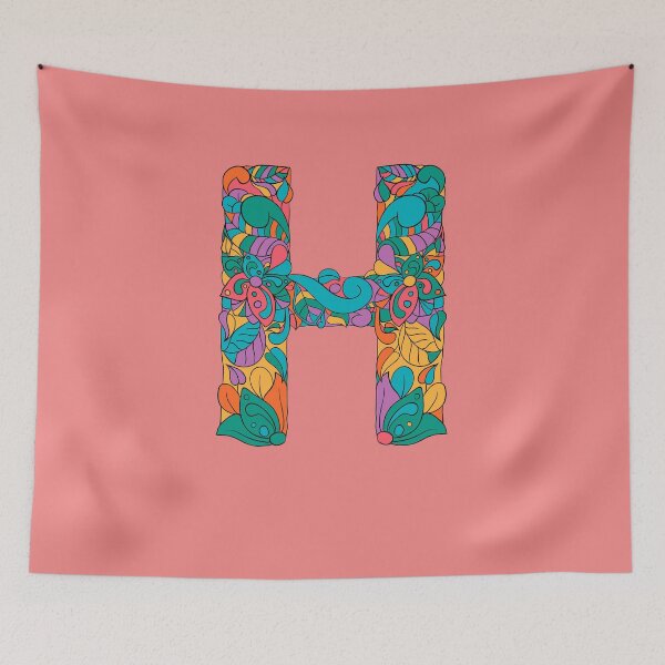 Item preview, Letter H Monogram personalized name print  designed and sold by melbournegirl.