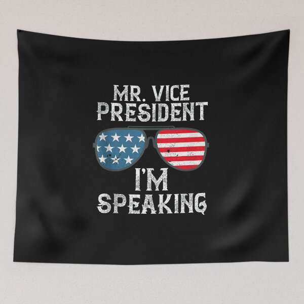 Aperçu de l'œuvre Monsieur le vice-président je parle des lunettes de soleil drapeau américain Débardeur créée et vendue par trieudalan.