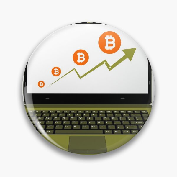 Item preview, realistic laptop vector illustration display bitcoin assets designed and sold by asep sarifudin.