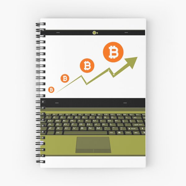 Item preview, realistic laptop vector illustration display bitcoin assets designed and sold by asep sarifudin.