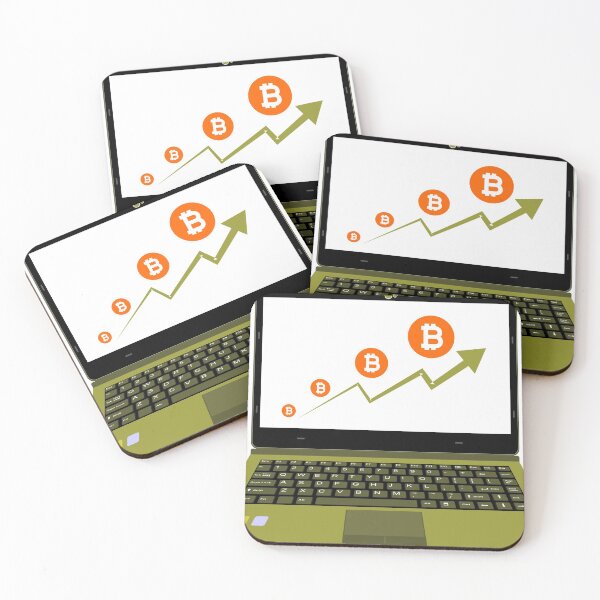 Item preview, realistic laptop vector illustration display bitcoin assets designed and sold by asep sarifudin.