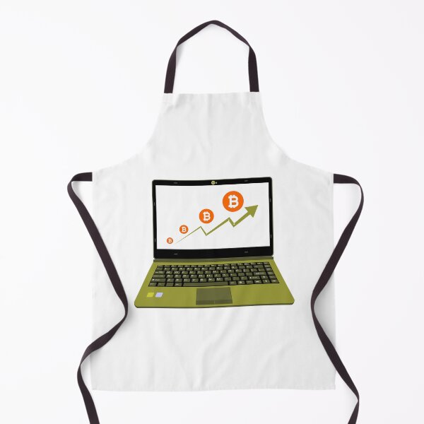 Item preview, realistic laptop vector illustration display bitcoin assets designed and sold by asep sarifudin.