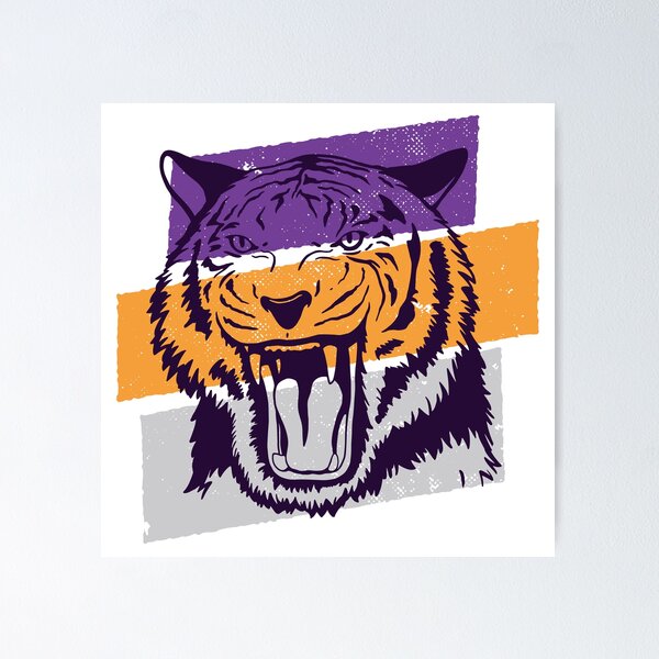 Item preview, Distressed Tiger Outline with Stripes designed and sold by SLAG-Creative.