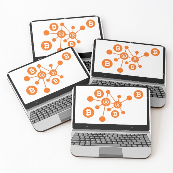 Item preview, realistic laptop vector illustration display bitcoin digital assets network designed and sold by asep sarifudin.