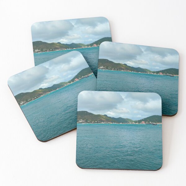 Item preview, Blue waves of Caribbean sea meet dreamy island of St. Maarten. designed and sold by Healthy-Sarcasm.