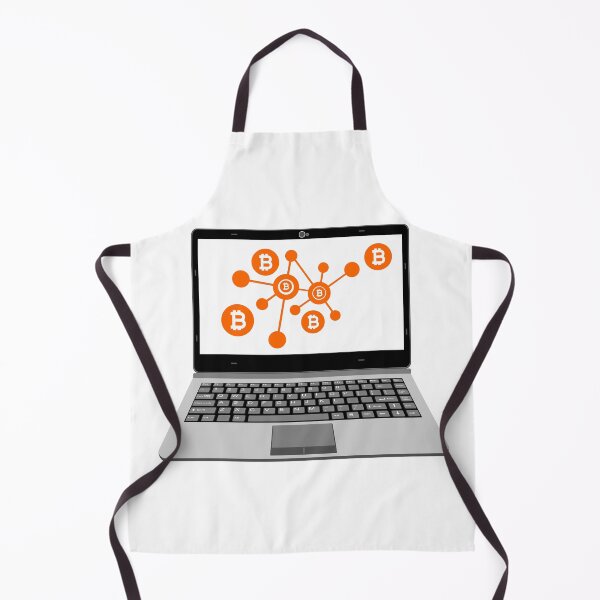 Item preview, realistic laptop vector illustration display bitcoin digital assets network designed and sold by asep sarifudin.