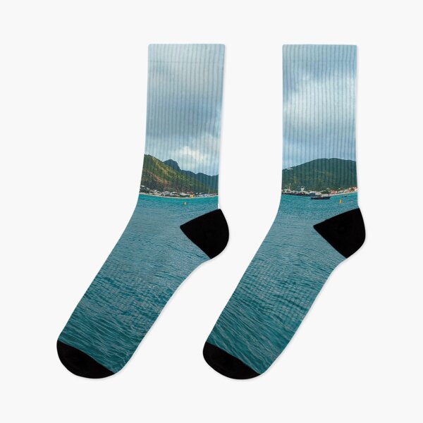 Item preview, Blue waves of Caribbean sea meet dreamy island of St. Maarten. designed and sold by Healthy-Sarcasm.