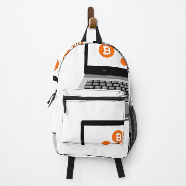 Item preview, realistic laptop vector illustration display bitcoin digital assets network designed and sold by asep sarifudin.