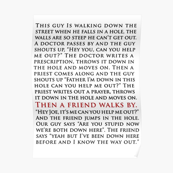 The West Wing "I know the way out" speech Poster