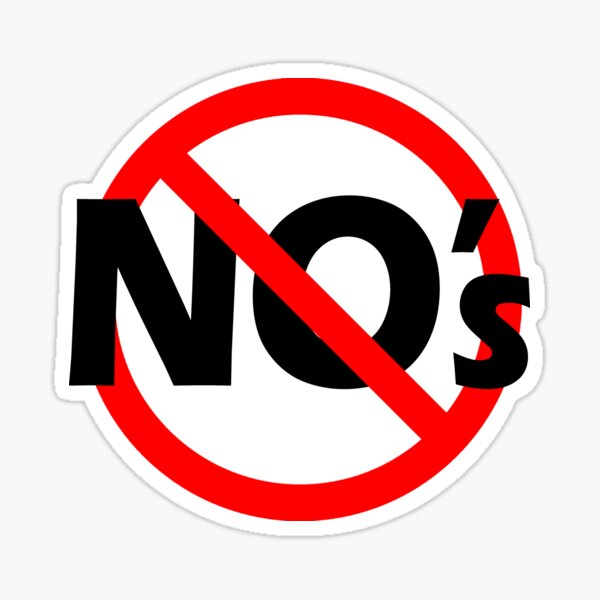 Item preview, No no's - Double Negative - Be Positive designed and sold by notstuff.