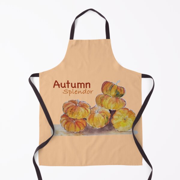Aperçu de l'œuvre Citrouilles aquarelle Splendor d'automne créée et vendue par Life Is Beautiful.