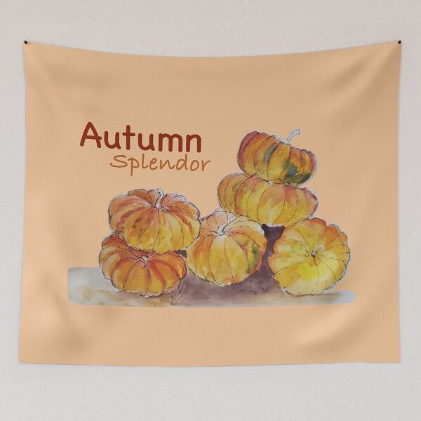 Artikelvorschau, Herbstpracht Aquarell Kürbisse entworfen und verkauft von Life Is Beautiful.