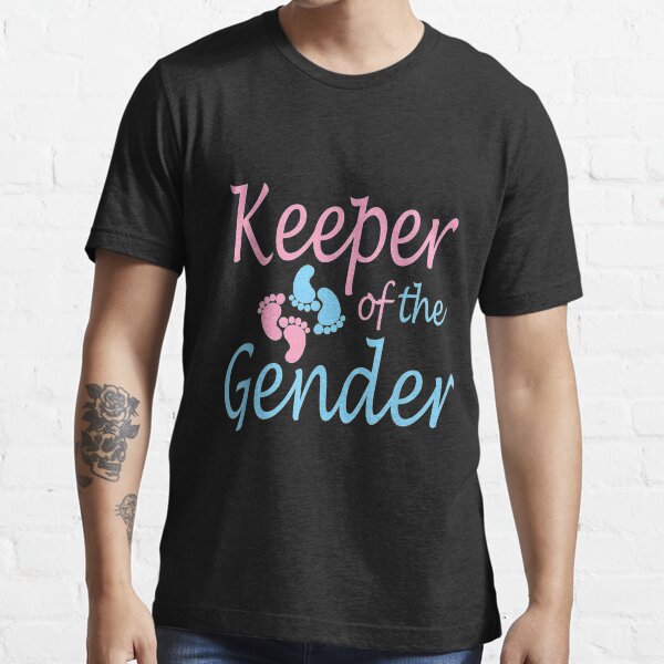 Linda camiseta Keeper of Gender - idea de regalo para fiesta de revelación de bebé Camiseta esencial