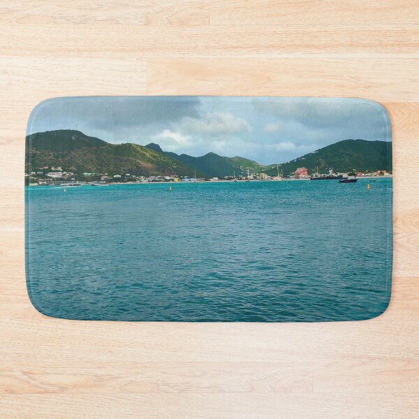 Item preview, Blue waves of Caribbean sea meet dreamy island of St. Maarten. designed and sold by Healthy-Sarcasm.